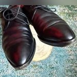 Emporio Armani Vintage black leather tie loafers, size 38.5 Photo 3