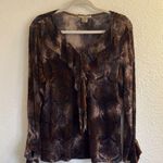 Susan Lawrence Y2k velvet burnout ruffle long sleeve whimsigoth Photo 1