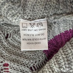 Andree by Unit  Sweater Womens Small Boat Neck White‎ Multicolor Stripe Oversized Photo 7