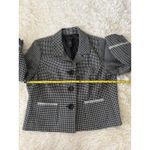 Axcess Houndstooth Blazer Jacket Womens Size 14 Black‎ White Career Business Black Photo 2