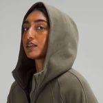 Lululemon Scuba Oversized Full Zip Hoodie Size XS/S - Army Green Photo 3