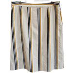 Who What Wear  Striped‎ Linen Blend A line Skirt Womens - 14 EUC Photo 4