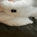 Source Unknown Olive A-symetric Fleece Pullover Sz SM Photo 5