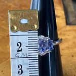 Natural Tanzanite Sterling Silver Ring Size 7.75 Photo 6