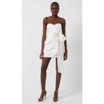 French Connection  White Florida Summer Strapless Mini Dress Size 6 Photo 2