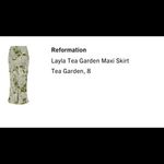 Reformation  tea garden layla maxi skirt Photo 3