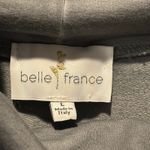 Belle France Gray Cowl Neck Long Sleeve Tunic Top Photo 4