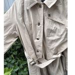 Pendleton Vintage Women’s Size XL Khaki Brown Long Trench Pea Coat Belt Strap Photo 10