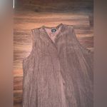Eileen Fisher Textured Silk Jacquard Bateau Neck Dress boxy mandarin vest tunic  Photo 1
