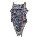 Nike Vintage White and Blue Floral Print Bodysuit Medium Photo 4