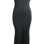 Miss Avenue Halter Open Back Gold Chain Drop Sexy Gown Black Size Small NWT Photo 0