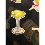 Westbound  Beach Sarong Bathing Suit Coverup Black Drinks Coconut Martini Photo 2