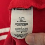 Champion  Red Varsity Stripe Crop Top Small Photo 5