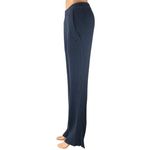 Tory Burch Sport Navy Cashmere Rib Knit High Waist Straight Trousers Pants S/P Photo 1