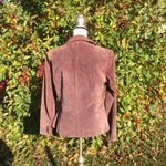 Andrea Viccaro Purple Leather Jacket Long Sleeve Size Small Retro Vintage Career Photo 1