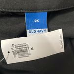 Old Navy Black Double Pocket Midi Dress Notched Collar Cap Sleeve Photo 4