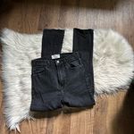 Reformation  Liza High Straight Crop Jeans In Faded Black Photo 5