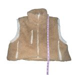 Free People  Movement High Line Sherpa Reversible Vest Brown/ Cream Size Medium Photo 4