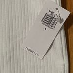 Old Navy  White Long-Sleeve Square-Neck Rib-Knit Bodysuit Size Large Photo 5