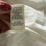 BKE  Cream Woven Mock Neck Jacket Linen Blend Lightweight Zip Adjustable Cuffs S Photo 6