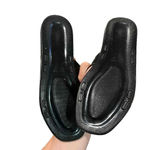 None Women's Black Crossband Jelly Casual Slip-on‎ Slide Sandals Size 8 Photo 1