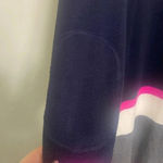 Vince Camuto  Color Block Sweater Dress Elbow
Patches Long Sleeve Crew Neck Large Photo 2