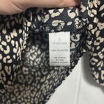 Active USA Womens Cheetah Print V Neck Tie Sleeve Blouse Top Size S Photo 2
