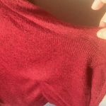 Apostrophe FINAL MARKDOWN  Deep Red Knit Top petite medium Photo 1