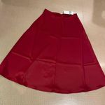 ZARA A-line Midi Satin Skirts Size S Photo 2