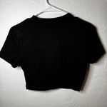I love hot dads black crop top size small. Photo 1