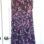 Perceptions Purple Print Midi Dress with Matching Bolero Photo 3