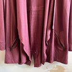 Soft Surroundings Cardigan Mauve Dusty Rose Pink Open Front Waterfall Sz M EUC Photo 5