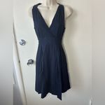 Cynthia Steffe  Navy Wrap Midi Dress Photo 2