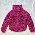 BUDDY LOVE Womens Puffer Leopard Cheetah Pink Coat Jacket size Medium Photo 5