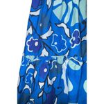 Rhode x Target Zinnia Floral Tiered Mini Dress Small Tropical Hawaiian Vacation Blue Photo 3