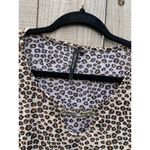 Cathy Daniels  Shirt Womens XL Leopard Print Metal Accent on Neckline 3/4‎ Sleeve Photo 3