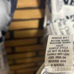 For Her White And Black Newspaper Print Belted Dress Size Medium Photo 9