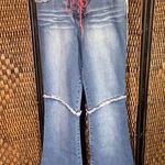 Mudd Vintage Y2K 90’s  Patchwork Flare Corset Closure Jeans Size 9 Photo 0