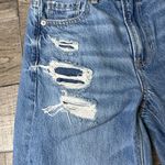 American Eagle  Outfitters Light Blue Distressed Mom Straight Jeans Photo 4