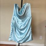 House Of CB  ‘Odelle’‎ Ocean Blue Strapless Mini Dress NWOT size L Photo 2