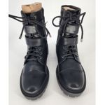 Jessica Simpson  Kerina Black Fashion Combat Boots Size 7M Photo 3