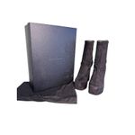 Giuseppe Zanotti  NIB 145mm Aureliee Suede Sock Boots in Black Size 39.5 Photo 1