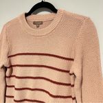 NEW NWT Lilla P Light Pink Striped Knit Pullover Crewneck Sweater Size M Size M Photo 6