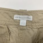 New York & Company Tan Linen Blend Wide Leg Trouser Pant 10 Photo 2
