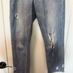 Tularosa  Revolve Hailey Straight Jean Distressed Krabi Blue High Waist Rise 26‎ Photo 1