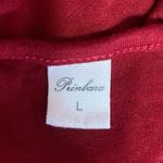 Prinbara Red Crewneck Short Sleeve Tiered Stretch Midi Casual Pull On Dress Sz L Size L Photo 3