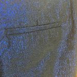 Worthington  Blue Black Shiny Sparkle Glitter Slim Fit Dress Pants Size 10 Photo 5