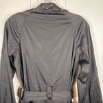 Gerard Darel Black Trench Coat Grommets On Collar EU Sz 36 Black Photo 9