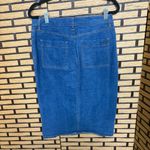 Tory Burch Rivoli Denim Button Front Skirt Size 6 Photo 2