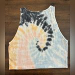 American Eagle  Tank Top Women’s Medium Tie Dye High Neck Ribbed Photo 2
